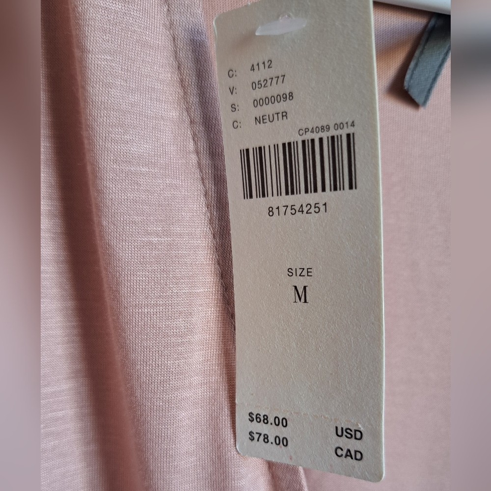 Anthropologie Blush Pink Ruffle-Sleeve Wrap Top - Picture 8 of 9